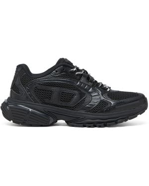 DIESEL S-Pro-V-Dense-Monochrome Mesh Sneakers With Oval D Logo - Black