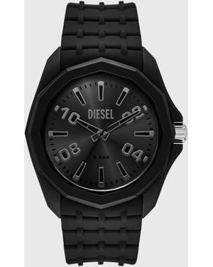 DIESEL Stinger Silicone Watch - Black