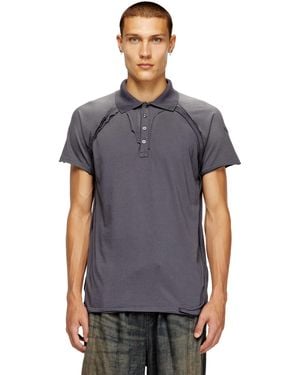 DIESEL Polo Avec Effet Peel-Off - Gris