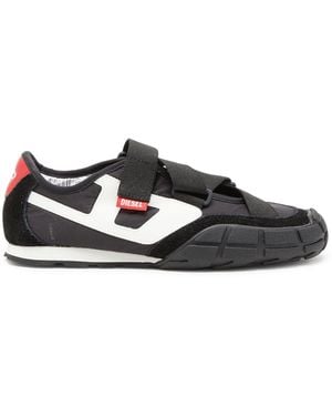 DIESEL S-Pagodha-Tongue-Free Strap Trainers - Black