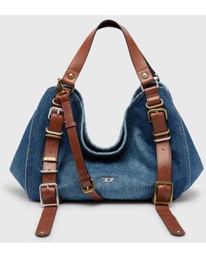 DIESEL D-One-Medium Top-Handle Bag - Blue