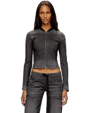 DIESEL Cropped Jacket - Black