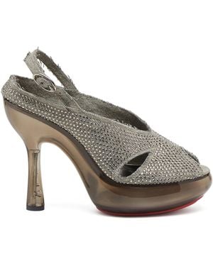 DIESEL D-Lake-Platform Sandals - Grey