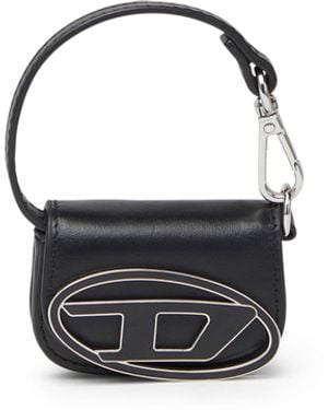DIESEL Leather Bag Charm - Blue
