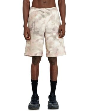DIESEL Sweat Shorts With Camo Digital Print - Natural