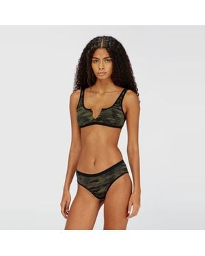 DIESEL Bralette Mit Camo-Print - Schwarz