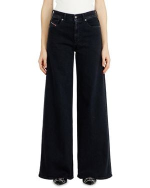 DIESEL Flare Jeans Regular Waist 1978 D-Akemi, /Dark, Zip Fly - Black