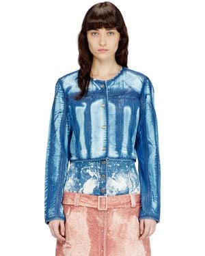 DIESEL Cropped Jacket - Blue