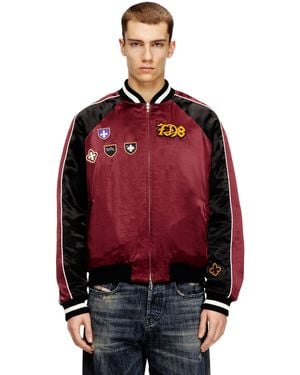 DIESEL Satin Souvenir Jacket - Red