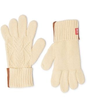 DIESEL Knitted Gloves - Natural