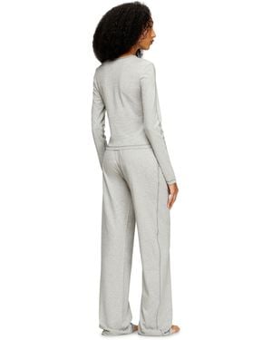 DIESEL Pijama De Algodón Elástico - Gris