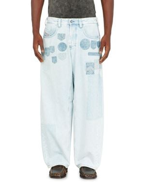 DIESEL Relaxed Jeans Regular Waist 1997 D-Enim-M, Light, Button Fly - Blue