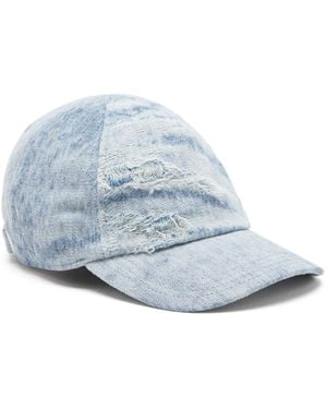 DIESEL Baseball Cap With Denim Treatment - Blue
