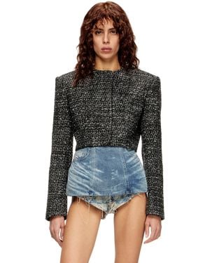 DIESEL Cropped Jacket - Black