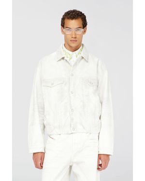 DIESEL Elasticated Trucker Jacket - White