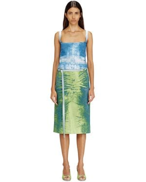 DIESEL Open-Back Apron Dress - Green
