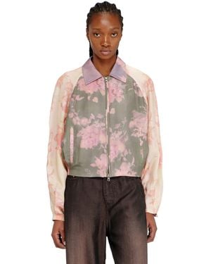 DIESEL Floral Bomber Jacket - Multicolor