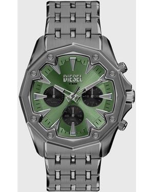 DIESEL Stinger Gunmetal Stainless Steel Watch - Green