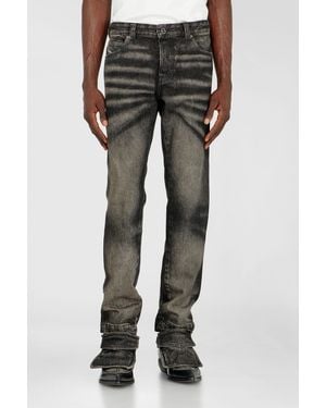 DIESEL Vaqueros Slim Cintura Media D-Ghetvyl, /Gris Oscuro, Cierre Con Botón - Negro
