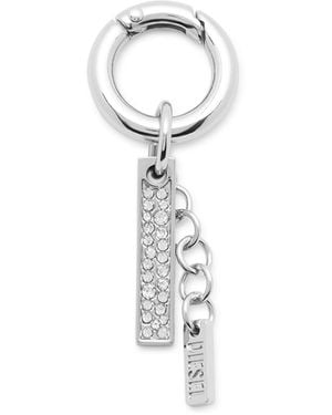 DIESEL Charm With Rhinestone Pendant - Blue