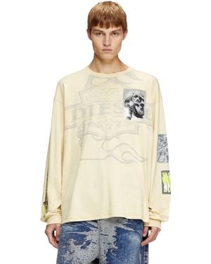 DIESEL 長袖Tシャツ - ナチュラル