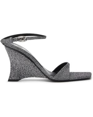 DIESEL D-Amber-Wedge Sandals - White