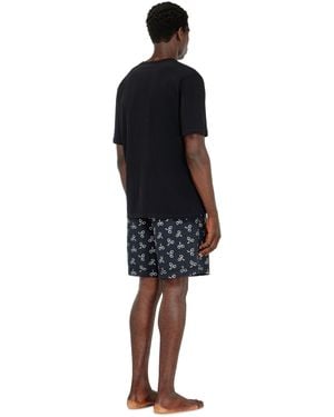 DIESEL Cotton Pyjama Set With Handcuff Print - Black
