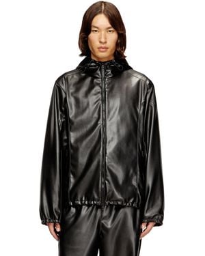 DIESEL Hooded Windbreaker - Black