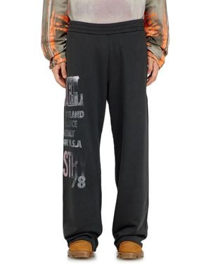 DIESEL Joggers With Concert Graphics - Black