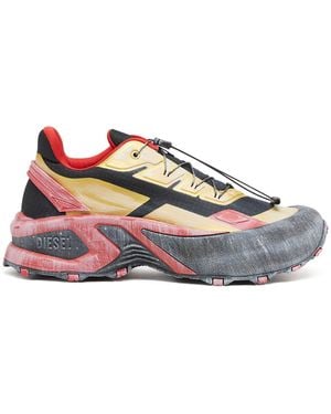DIESEL D-Cage-Distressed Chunky Trainers - Multicolour