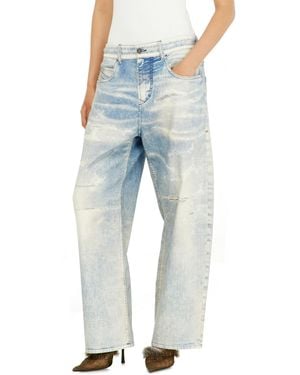 DIESEL Relaxed Regular Waist 2097 D-Enim-M Joggjeans, Light, Zip Fly - Blue