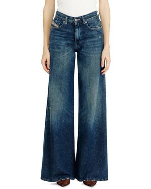 DIESEL Flare Jeans Regular Waist 1978 D-Akemi, Dark, Zip Fly - Blue