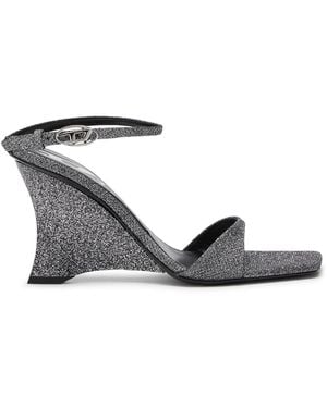 DIESEL D-Amber-Wedge Sandals - White