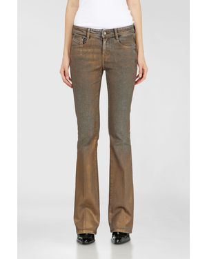 DIESEL Jeans Bootcut Taille Basse 1969 D-Ebbey, Coloré, Fermeture Zippée - Gris