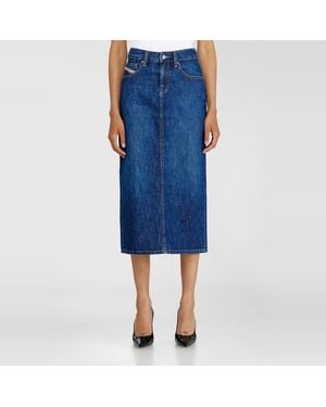 DIESEL Denim Midi Skirt - Blue