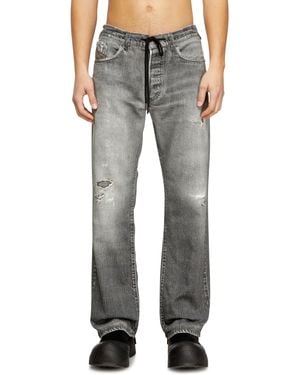 DIESEL Relaxed Regular Waist 2080 D-Reel Joggjeans, Zip Fly - Gray