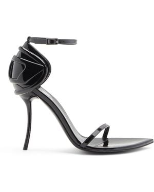 DIESEL D-Ten & Half-Stiletto Sandals - White