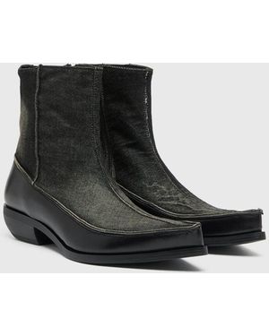 DIESEL D-Frido-Western Ankle Boots - Black