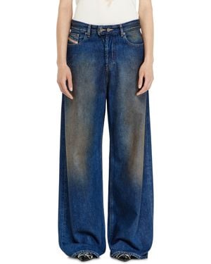 DIESEL Relaxed Jeans Low Waist 1996 D-Sire, Dark, Button Fly - Blue