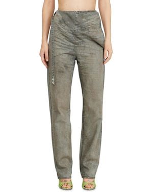 DIESEL Vaqueros Slim Cintura Alta D-Thalira, Cremallera - Verde