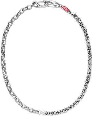 DIESEL Stainless Steel Multi-Wear Chain - Multicolour