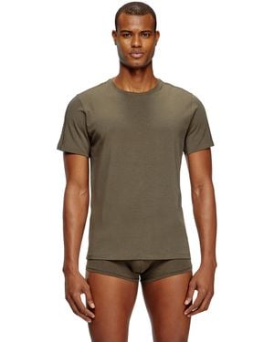 DIESEL T-Shirt Aus Fließendem Jersey Im Zweierpack - Grün