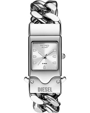 DIESEL Closer Armbanduhr Edelstahl - Weiß