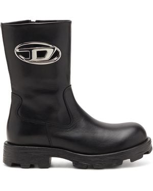 DIESEL D-Hammer-Biker Boots - Black
