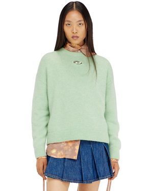 DIESEL Jersey De Mezcla De Lana Y Alpaca - Verde