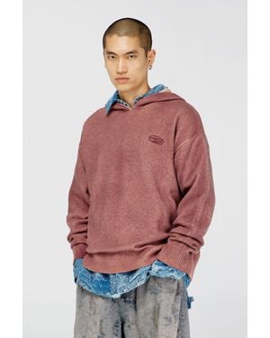 DIESEL Double-Dyed Hoodie - Red
