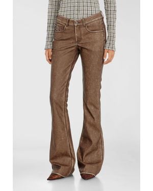 DIESEL Bootcut Trousers - Brown