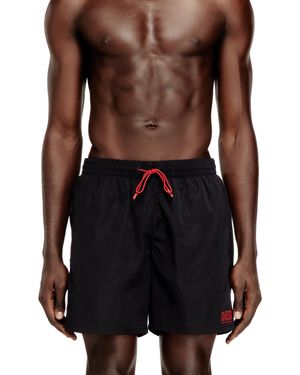 DIESEL Costume Da Bagno Con Tasca Con Zip - Nero