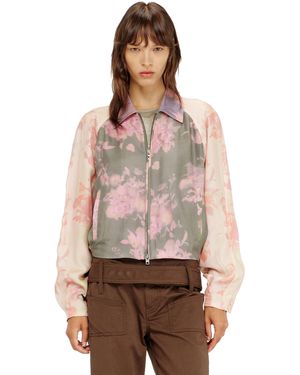 DIESEL Floral Bomber Jacket - Multicolor