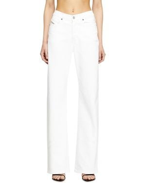 DIESEL Regular Jeans High Waist 1971 D-Sent, Button Fly - White